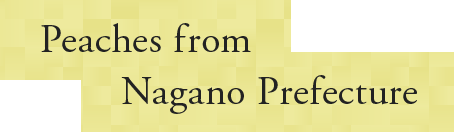 Peaches from Nagano Prefecture